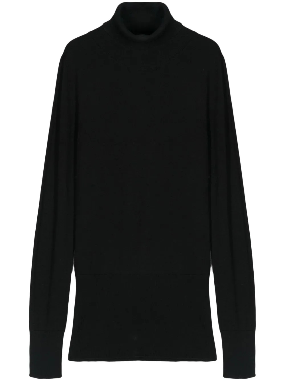 AERON roll-neck merino jumper - Black