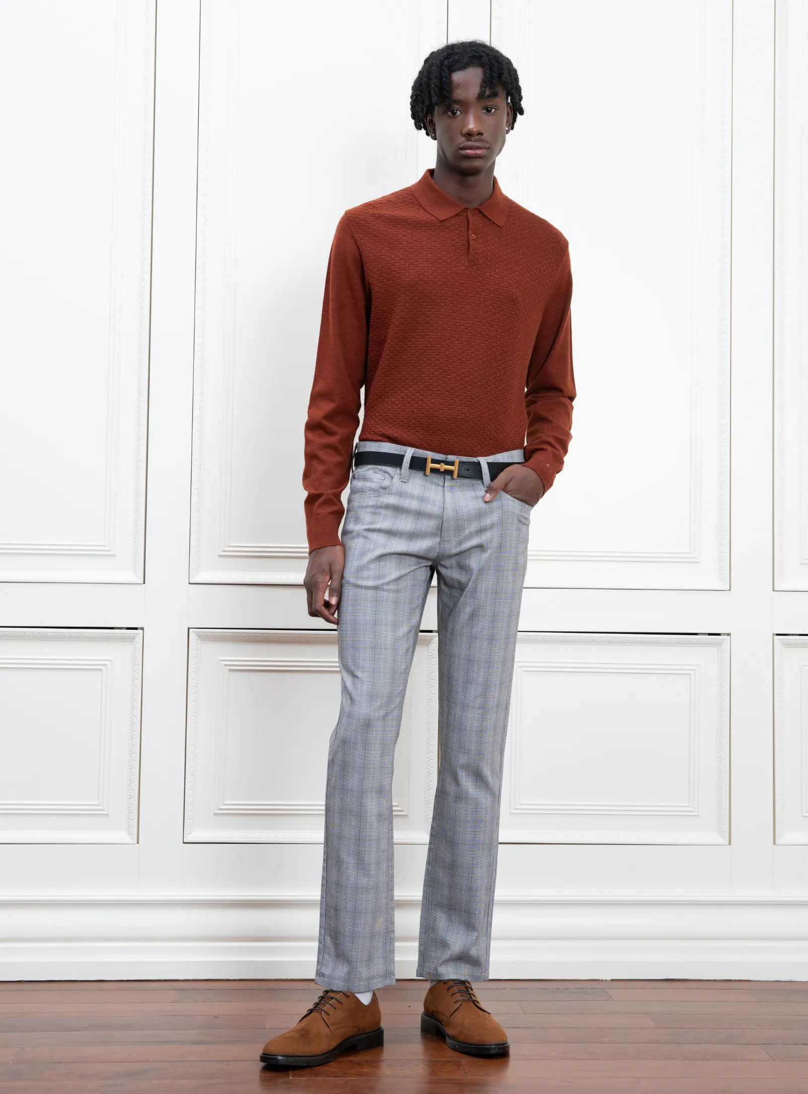 LOLAN| Cashmere-like Polo || LOLAN| Pull polo en cachemire